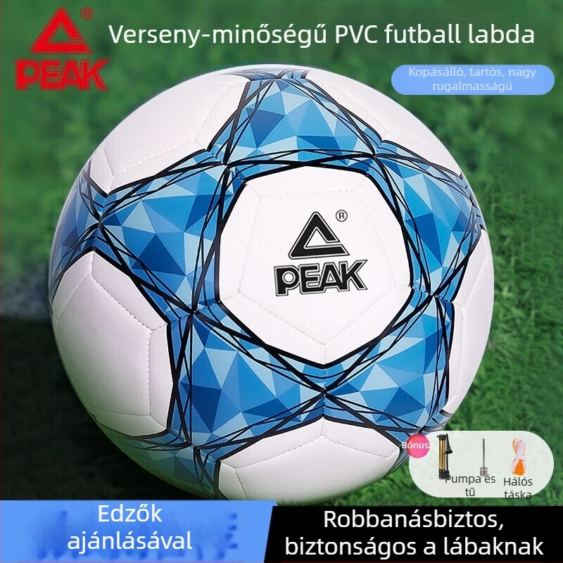 Peak futball 5-ös számú, felnőttek és gyerekek számára, szabvány méret, professzionális mérkőzés-edzés labda World Cup