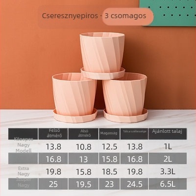 Megerősített műanyag virágcserép, napfényálló, gallon méret, nordic stílusú rózsa- és hibrid rózsák számára, extra magas