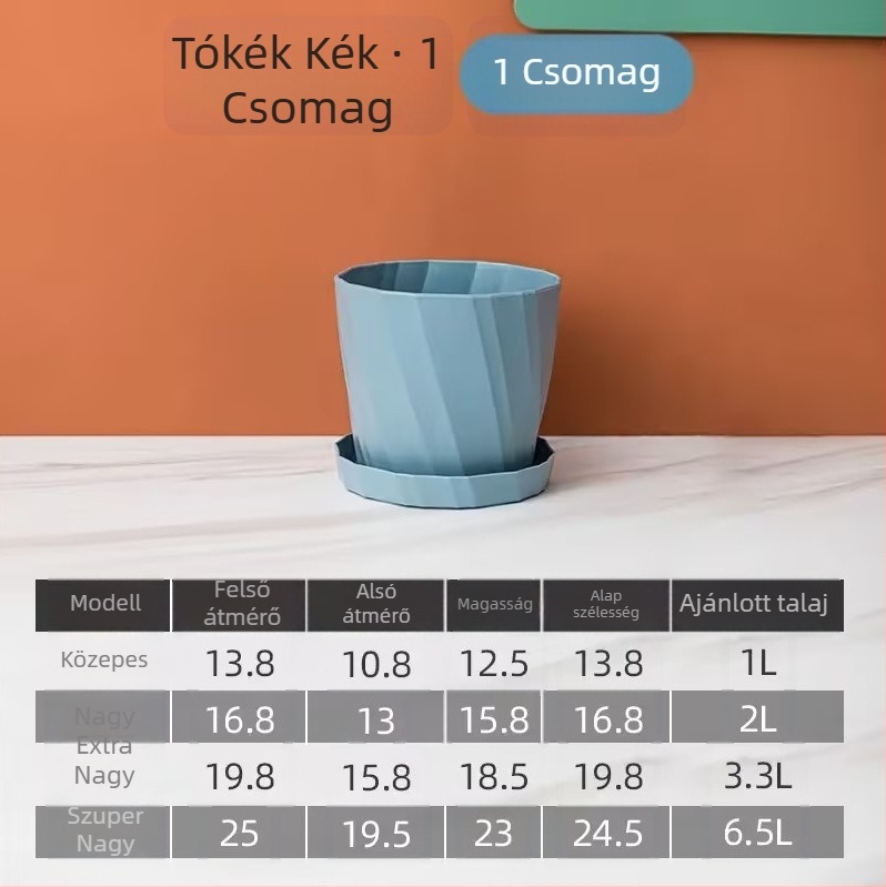 Megerősített műanyag virágcserép, napfényálló, gallon méret, nordic stílusú rózsa- és hibrid rózsák számára, extra magas