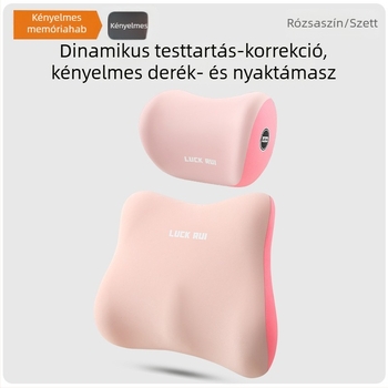 Autó lombáris támasz és hátsó támla sofőrhöz memóriahab töltettel, univerzális méret