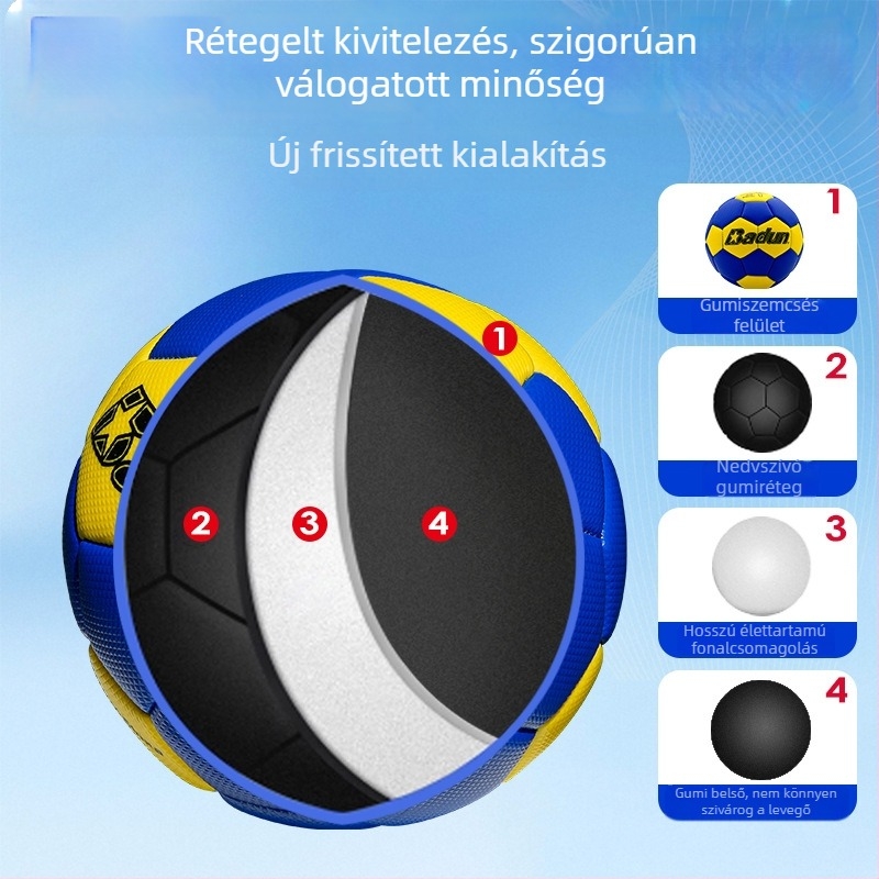 0123-es számú kézilabda edzőlabda gyerekeknek – óvoda és általános iskola számára, kopásálló, vastított kivitel