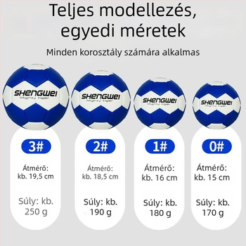 Személyre szabható 0123-as kézilabda általános iskolások és óvodások számára — gumi versenylabda