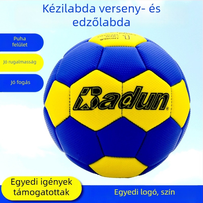 Személyre szabható 0123-as kézilabda általános iskolások és óvodások számára — gumi versenylabda