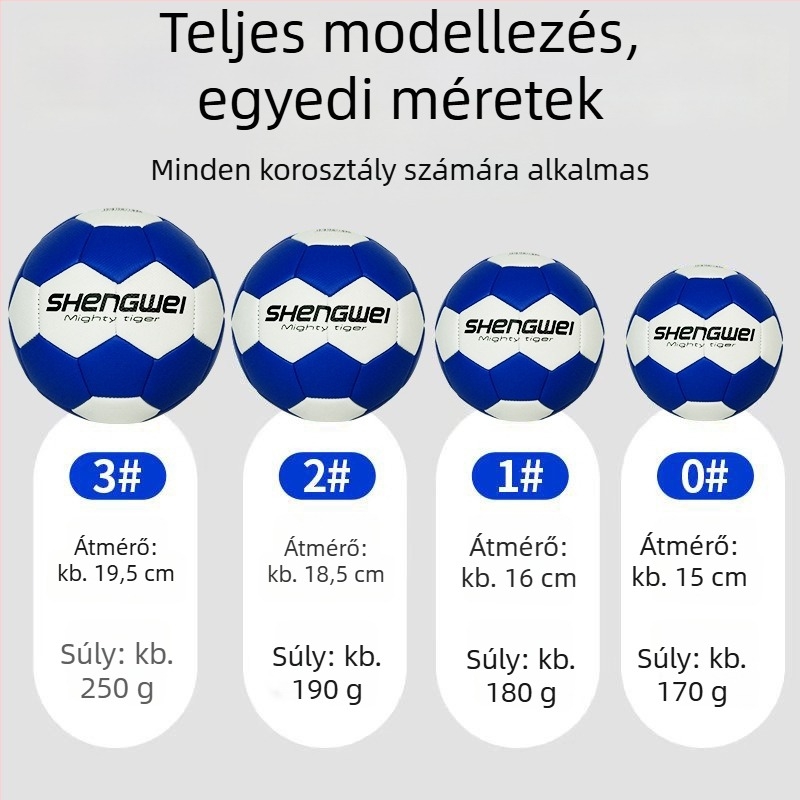 Személyre szabható 0123-as kézilabda általános iskolások és óvodások számára — gumi versenylabda
