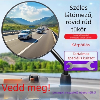 Universális hátsó tükör elektromos robogókhoz, elektromos kerékpárokhoz és triciklekhez, széles látómezővel
