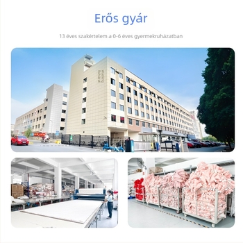 Bambuszrostos gyerek pizsama szett, uniszex, hosszú ujjú, két darab