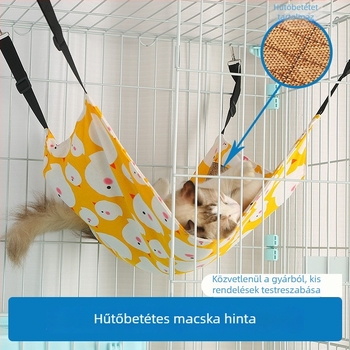 Regulálható macskafüggőágy téli meleggel