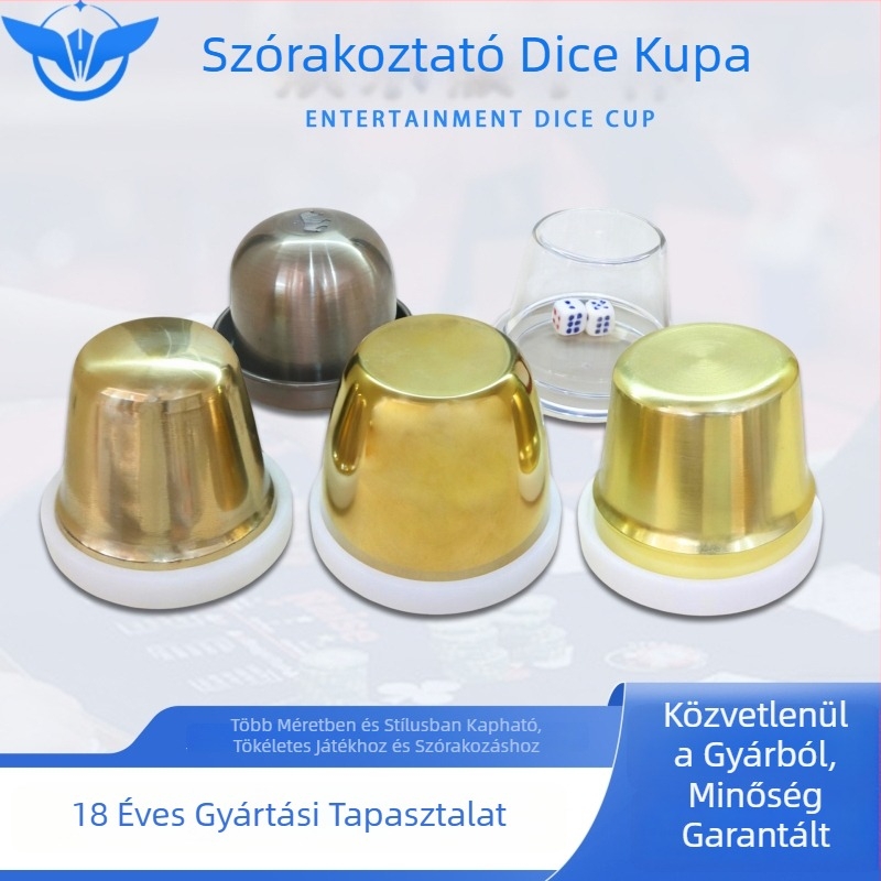 YH kockatál készlet nagy és kis kockákhoz, fém- és akril alap, luxus kivitel