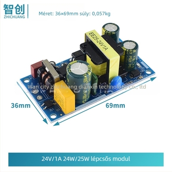 Pontos 5V 700mA (3,5 W) izolált kapcsolóüzemű tápegység, 12V 2A AC-DC léptető modul 22