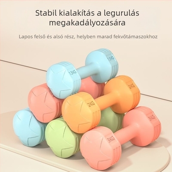 2 kg-os gumírozott kézi súlyzó pár otthoni edzéshez