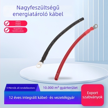 Új energiátároló kábelköteg napelemes PV rendszerekhez, akkumulátor-modul és kondenzátor, nagyfeszültségű csatlakozó terminálok