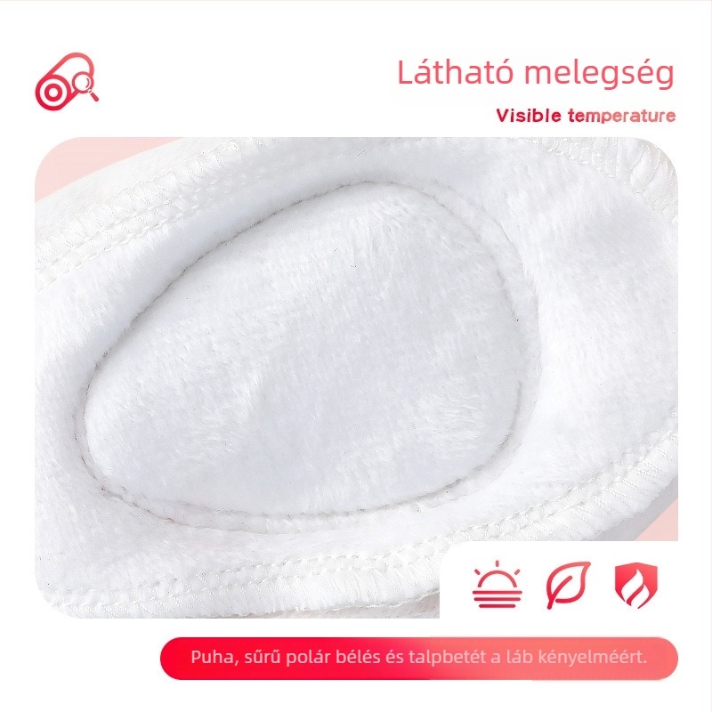 Gyerekeknek szóló tánc cipő square dance és latin táncokra, téli fleece béléses, puha talpú