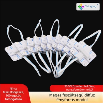 Négyzet alakú LED reklámvilágító panel, 68×68 mm, 4W, 220V, diffúz visszaverődés, SMD3030, CRI 85, beltéri világítás
