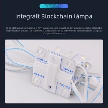 Négyzet alakú LED reklámvilágító panel, 68×68 mm, 4W, 220V, diffúz visszaverődés, SMD3030, CRI 85, beltéri világítás