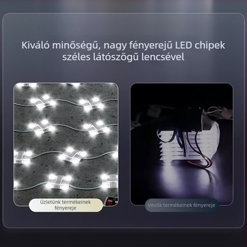 Négyzet alakú LED reklámvilágító panel, 68×68 mm, 4W, 220V, diffúz visszaverődés, SMD3030, CRI 85, beltéri világítás