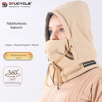 DTUCYCLE téli szélvédő és hideg elleni kerékpáros maszk – mindent egyben, uniszex, teljes arcvédelmet