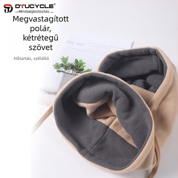 DTUCYCLE téli szélvédő és hideg elleni kerékpáros maszk – mindent egyben, uniszex, teljes arcvédelmet