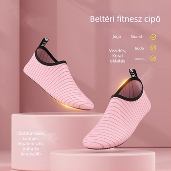 Női beltéri fitneszcipők, puha talppal, könnyűek, csúszásmentesek, otthoni edzésekhez, jóga és tánc
