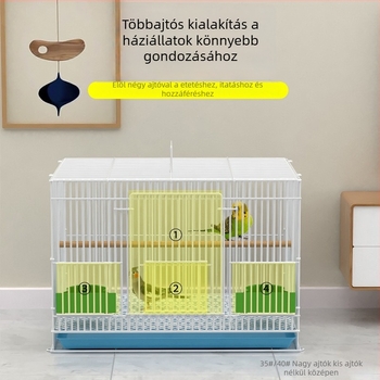 Fém madárketrec galambok és papagájok számára