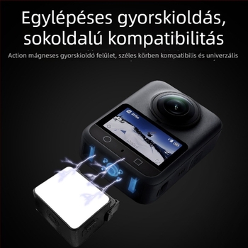 Action5 kompakt LED világítás Vlog felvételekhez, Type-C gyors töltés, mágneses gyorskioldó, mini fény három színhőmérséklettel