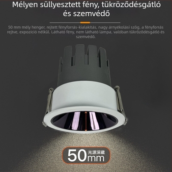 Okos spot lámpa teljes spektrummal, lépések nélküli állítható fényerő, beépített mély anti-glare cső, COB fényforrás, integrált a Mijia alkalmazással