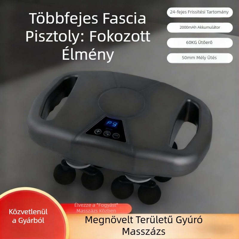 24‑fejű fascia masszírozó, nagy teljesítményű masszázs otthoni használatra, magas frekvenciájú vibráció izmokra és a nyakra