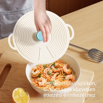 Élelmiszer-minőségű szilikon frissességmegőrző fedő, több méretben, fröccsenés elleni mikrófedő a konyhában és a hűtőben, pormentes tömítés