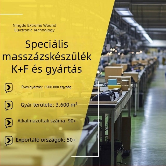 Mini elektromos, csendes fascia masszírozó készülék melegített fejjel — mélyszöveti percussziós masszázs otthoni használatra (derék, lábak, hát)