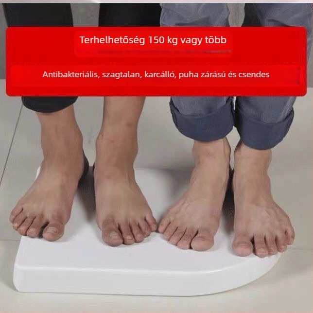 Négyzet alakú WC-fedél, univerzális, vastagodott és tartós, adaptálható trapezoid üléshez, ureá-formaldehid gyantából készült