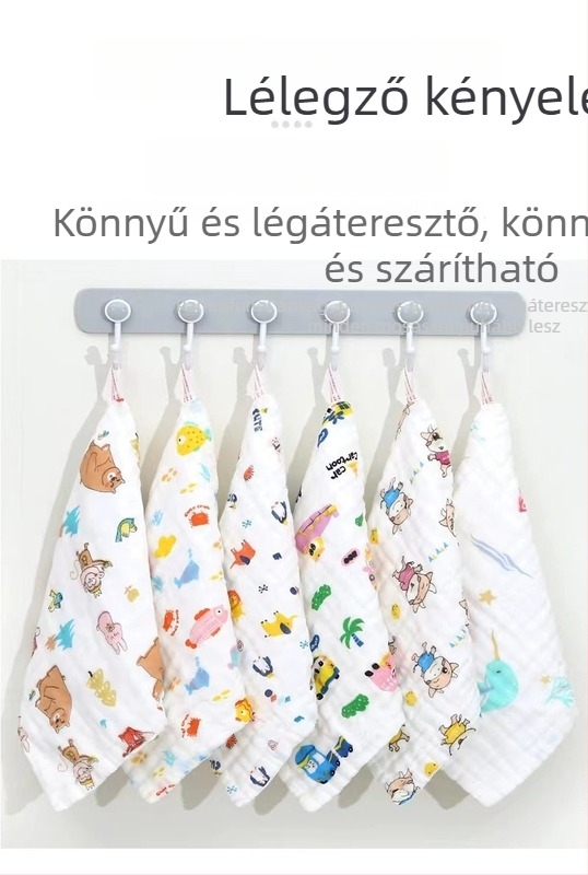 5 darab Seersucker 100% pamut intim tisztító törölköző nőknek, nedvszívó, szálmentes, puha, négyzet alakú