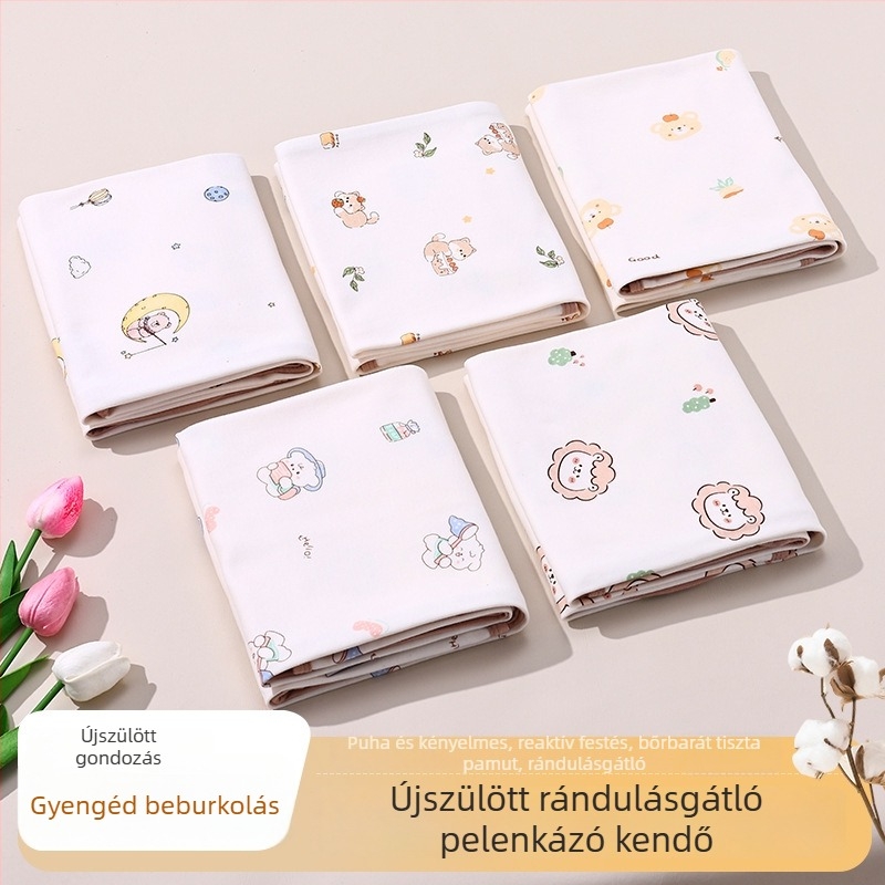 Jingqi 100% pamut babafogó kendő – vékony, egész éves használatra, Típus A