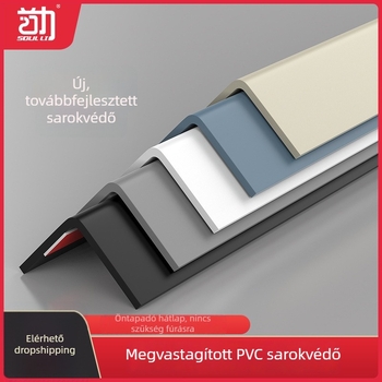 PVC sarokvédők falakhoz, öntapadós védőcsíkok, ütközésvédő sávok a sarkokhoz