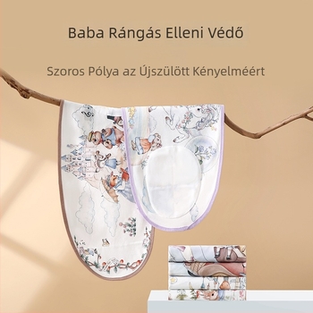 Újszülött: 100% pamut ölelő kendő Velcro-záróval, vékony, csendes alvózsák