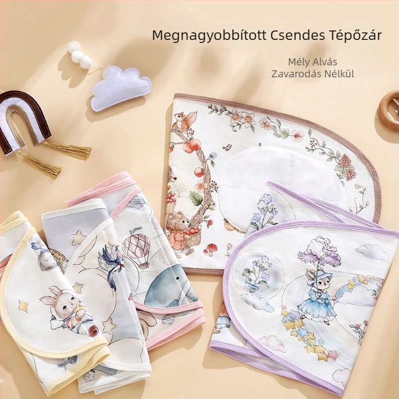Újszülött: 100% pamut ölelő kendő Velcro-záróval, vékony, csendes alvózsák