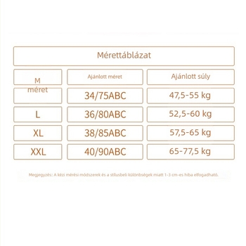 Ultra vékony, varrás nélküli melltartó méhsejt mintázatú kosarakkal, puha tartás, lélegző hát, hátul négy sor zárás