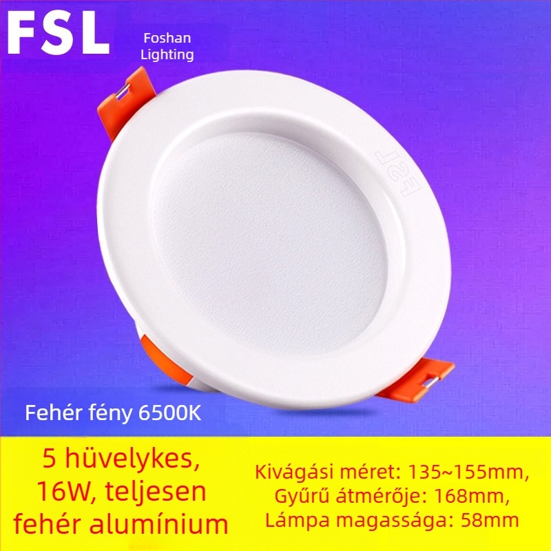 Foshan Lighting LED mennyezeti downlight, 8 cm-es nyílás, nappali plafon spotlámpa, 2.5 hüvelyk, 3W beépített fény
