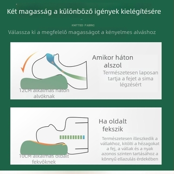 Természetes latex párna masszázs részecskékkel a nyaki gerinc támogatására és ápolására