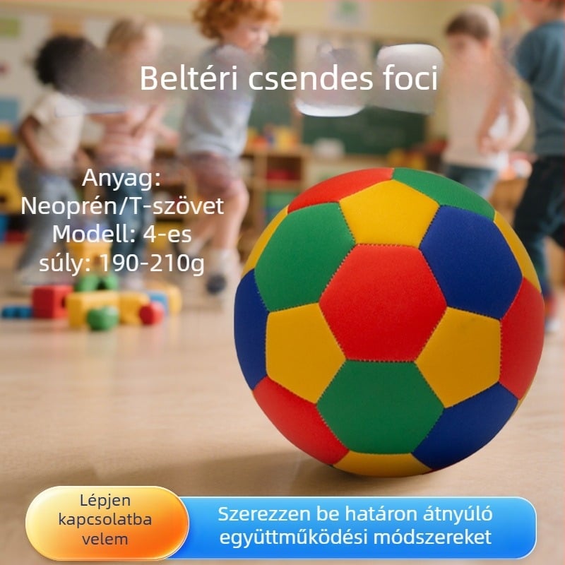 Gyerekeknek szánt 8 hüvelykes No. 4 futball-labda, puha és biztonságos, diving anyagból