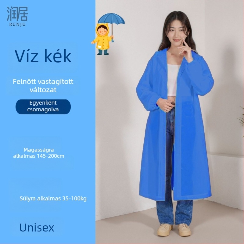 Egyszer használatos esőkabát felnőtteknek és gyerekeknek, kültéri utazásokhoz, hegymászáshoz, hosszú, teljes testet fedő esőponcho, hordozható