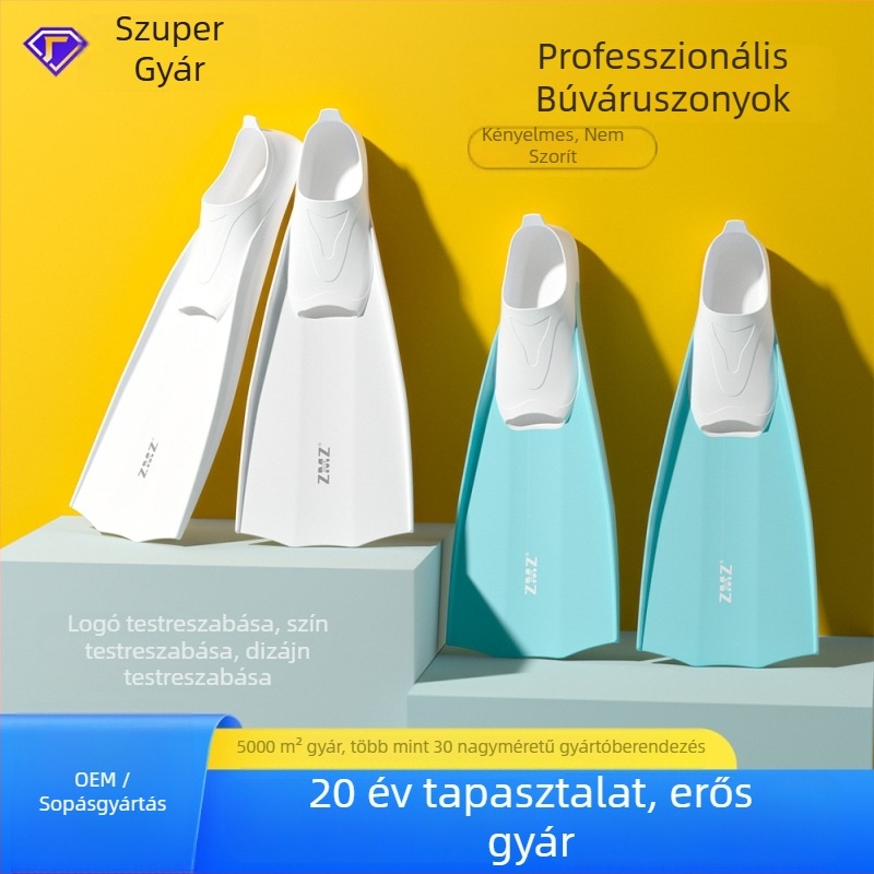 Új felnőtt búváruszonyok testreszabható logóval, OEM, közvetlen a gyártótól, ultrakönnyű