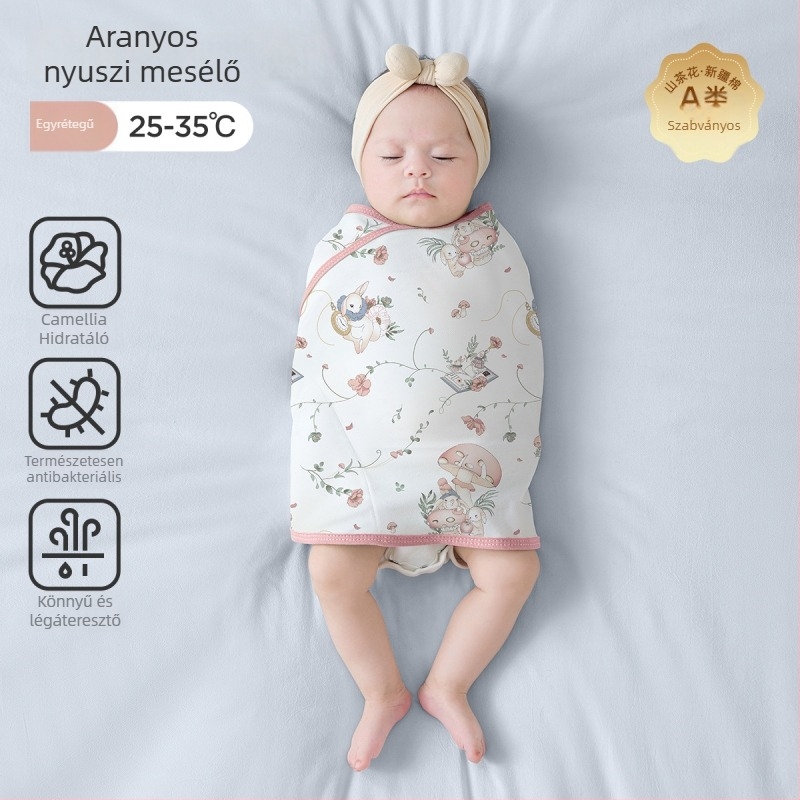 Jingqi babaszundózsák, könnyű nyári wrap újszülötteknek, alvássegítő anti-startle tavasszal