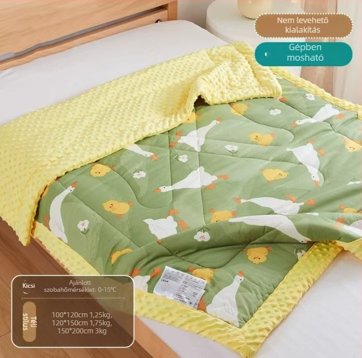 Bean Blanket – Vastag kötött pamut takaró babáknak és 3–8 éves gyerekeknek, gépben mosható, őszi-téli időszakra