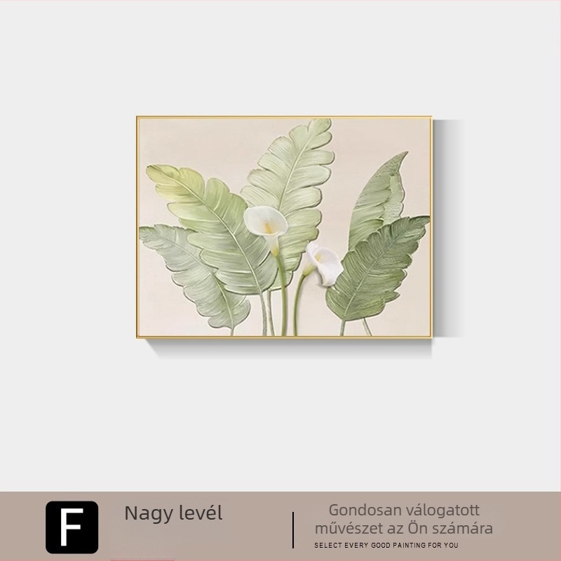 Absztrakt keretes dekoratív festmény villanyóraszekrény fedésére, minimalistán modern stílusban