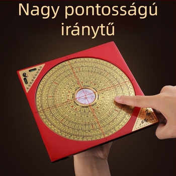 Sárgarézből készült iránytű Bagua koronggal, kiváló pontosságú dekoratív eszköz