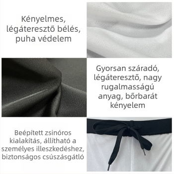 Férfi gyorsan száradó strandnadrág, boxer-stílus, nagy méret