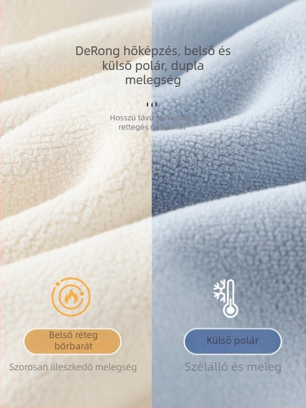 Őszi-téli gyerekeknek meleg, fleece-béléssel ellátott ujjatlan mellény, közép- és nagyobb korosztály számára