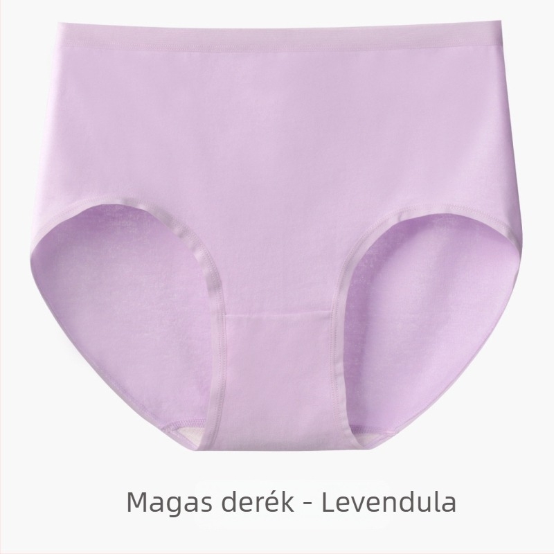 Női pamut seamless magas derekú alsónemű, 60-szálas hosszú szálú pamut, antibakteriális