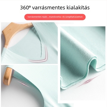 Férfi Modal varrás nélküli mellény, nagy méret, alapréteg edzéshez, fehér vagy fekete