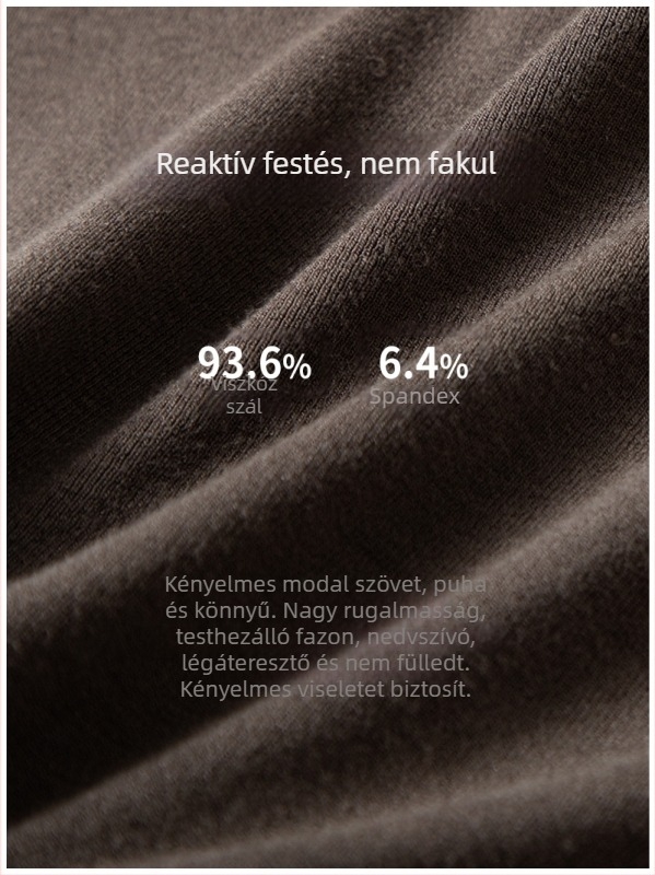 Női modal felső ősz-tél szezonra, V-nyakú, hosszú ujjú, fehér