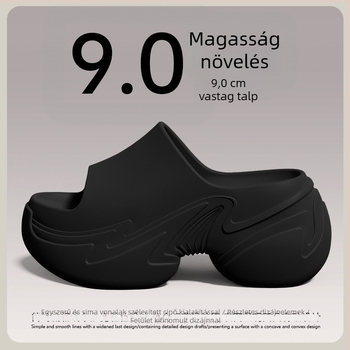 Női EVA magasságnövelő szandál, 8–11 cm vastag talppal, csúszásmentes, nyári strand